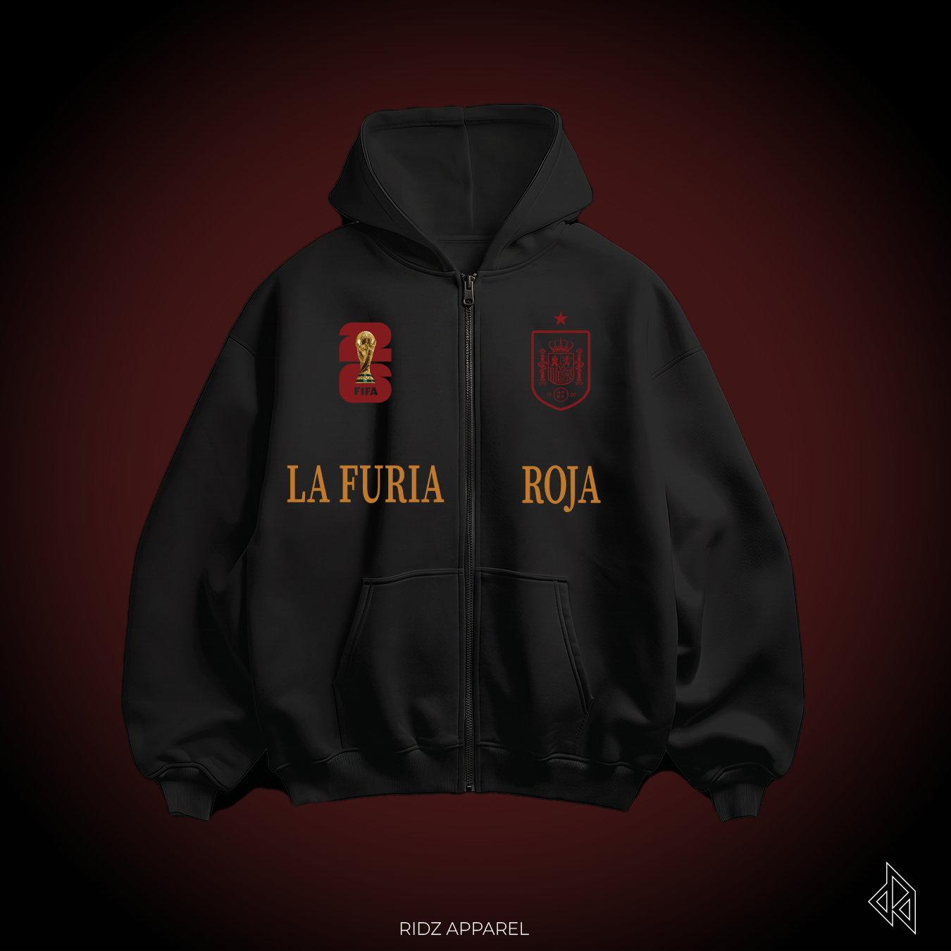 SPAIN / La Furia Roja Zip-up Hoodie