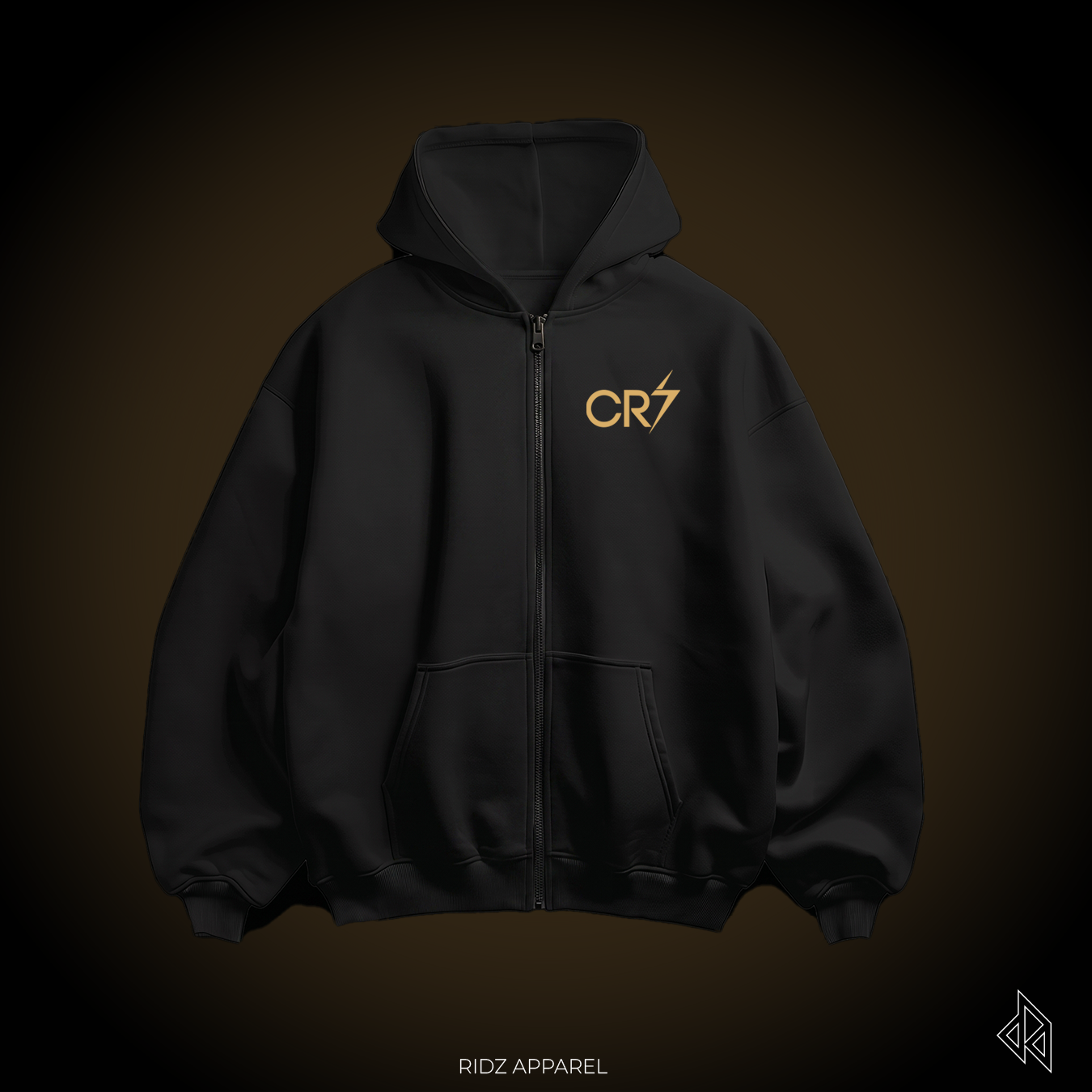 Cristiano Ronaldo / Never Give up Zip Hoodie