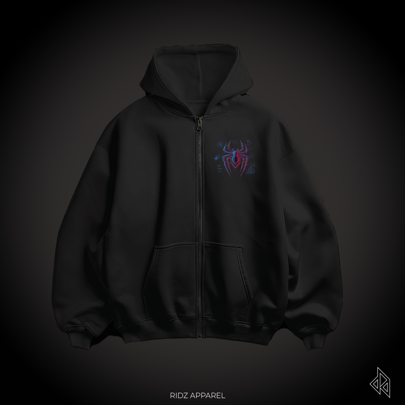 SPIDERMAN / Biometric Data Zipper Hoodie